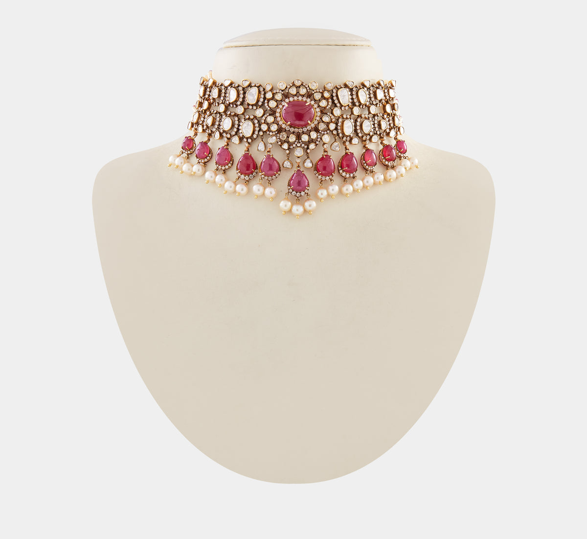 Ruby Studded Polki Choker