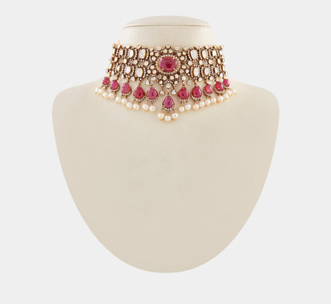 Ruby Studded Polki Choker