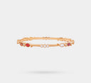 Synthetic navaratna gold bangle