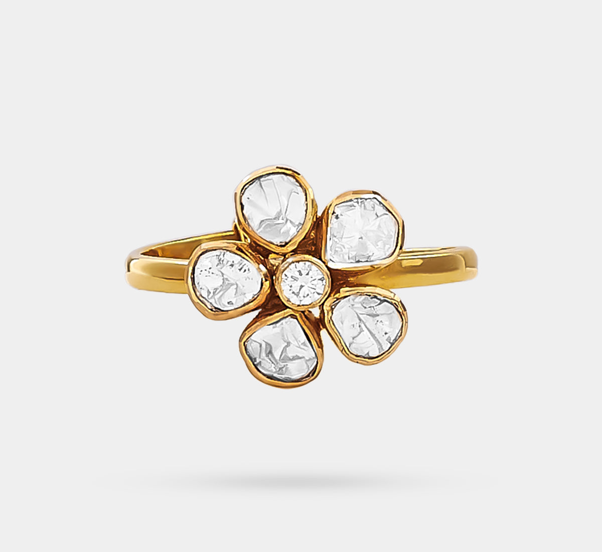 Polki & Rose cut Diamond Ring