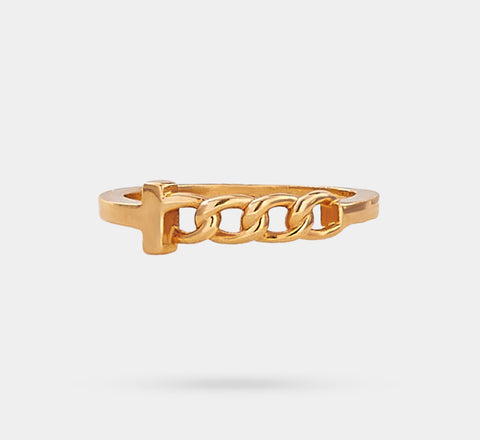 18Kt classy minimalist ring