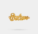 18Kt fancy name ring