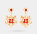 Contemporary gold earring