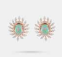 Emerald & Diamond Stud